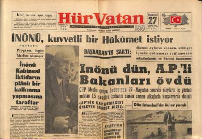 Hürvatan Gazetesi 27 Kasım 1961 - Doğu Pakistanda da Konsolosluk Açtık GZ88623 - 1