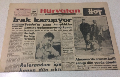 Hürvatan Gazetesi 29 Mart 1961 - Irak Karışıyor - GZ17047 - 2