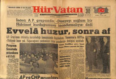 Hürvatan Gazetesi 30 Kasım 1961 - Milletvekili Maaşlarının 3500 Lira Olması İçin Teklif Yapıldı GZ88611 - 1