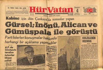 Hürvatan Gazetesi 4 Kasım 1961 - APde Gümüşpala Tarafını Tutanlar İtham Edildi GZ88635 - 1