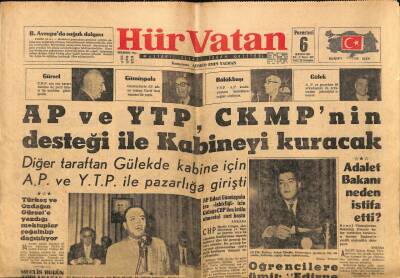 Hürvatan Gazetesi 6 Kasım 1961 - Türkeş Ve Özdağın Gürsele Yazdığı Mektuplar Çoğaltılıp Dağıtılıyor GZ88637 - 1