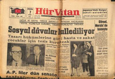 Hürvatan Gazetesi 7 Kasım 1962 - Amerika Kübadaki Rus Uçaklarını İstemiyor GZ89872 - 1