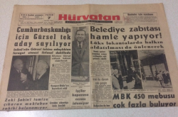 Hürvatan Gazetesi 7 Mayıs 1961 - Cumhurbaşkanlığı İçin Gürsel Tek Aday Sayılıyor - GZ17060 - 1
