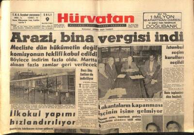 Hürvatan Gazetesi 9 Mayıs 1961 - Tarhan, Ben Menderesin Kurbanıyım Dedi GZ89927 - 1