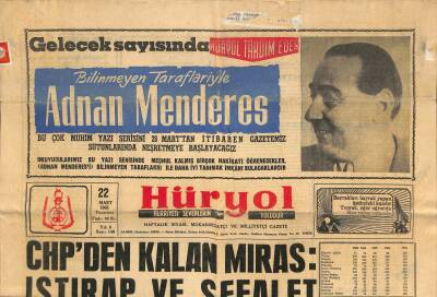 Hüryol Gazetesi 22 Mart 1965 - CHPden Kalan Miras Istırap Ve Sefalet GZ115289 - 1