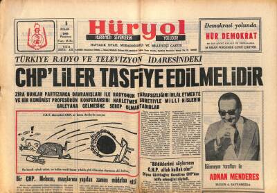 Hüryol Gazetesi 5 Nisan 1965 - Ali Fuad Başgilin Davasına Bakıldı GZ109823 - 1