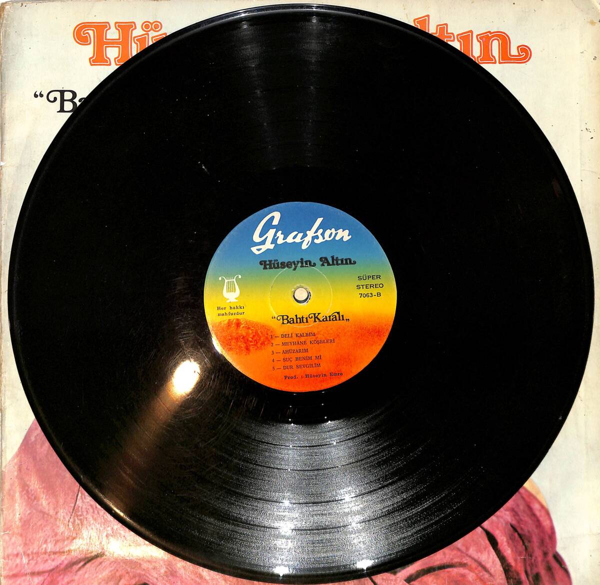 Hüseyin Altın - Bahtı Karalı LP PLAK (10/7) PLK26507 - 3