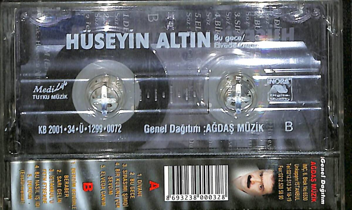 Hüseyin Altın - Bu Gece / Elveda Canım Kaset (İkinci El) KST28137 - 2