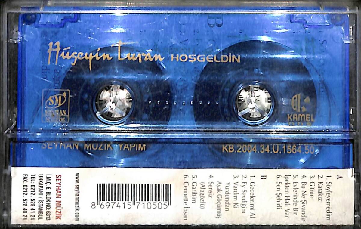 Hüseyin Turan – Hoşgeldin Orijinal Kaset (İkinci El) *Seyhan Müzik - 2004* KST29949 - 2