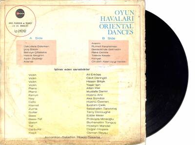 Hüsnü Özkartal Ve Arkadaşları - Oyun Havaları Oriental Dances LP Plak (107.5) PLK21854 - 2