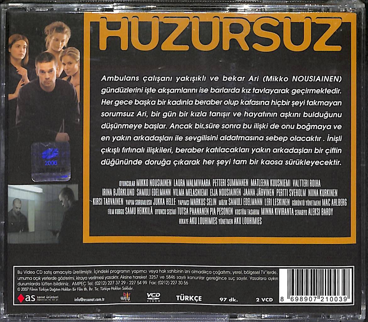 Huzursuz – Levottomat Orjinal VCD Film VCD28031 - 2