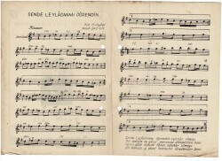 Hüzzam Şarkı - Sende Leyladanmı Öğrendin Nota Kitapçığı EFM1963 - 3