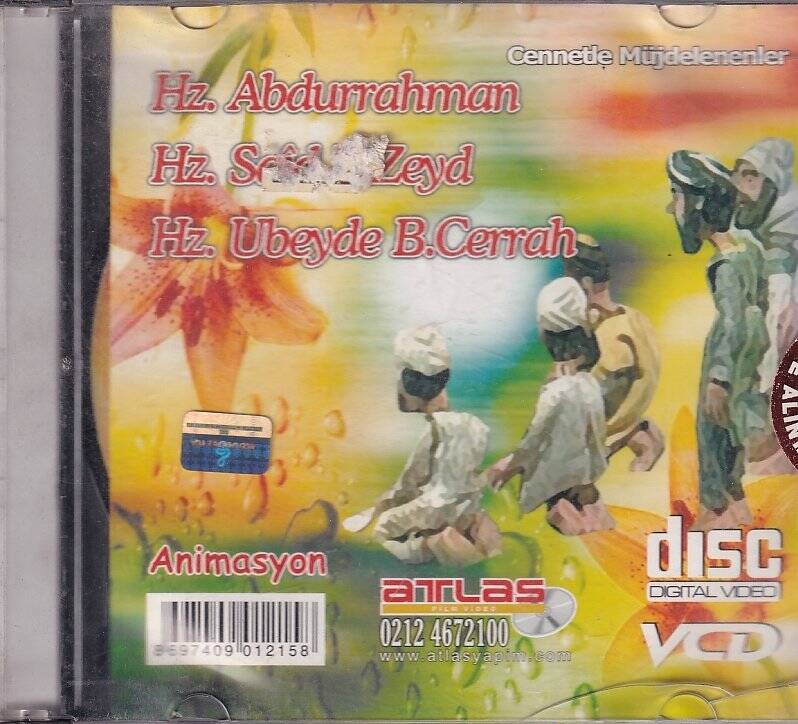 Hz. Abdurrahman ,Hz. Said B. Zeyd ,Hz. Ubeyd B. Cerrah Cennetle Müjdelenenler (Animasyon) VCD Film VCD8733 - 1