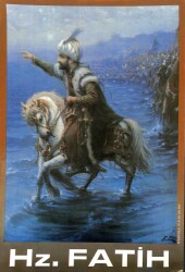 HZ.FATİH SULTAN MEHMET ORTA BOY KARTPOSTAL (24X34 CM) KRT17602 - Gökçekoleksiyon