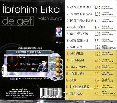 İbrahim Erkal - De Get Yalan Dünya - CD Müzik (108) CD3246 - 4