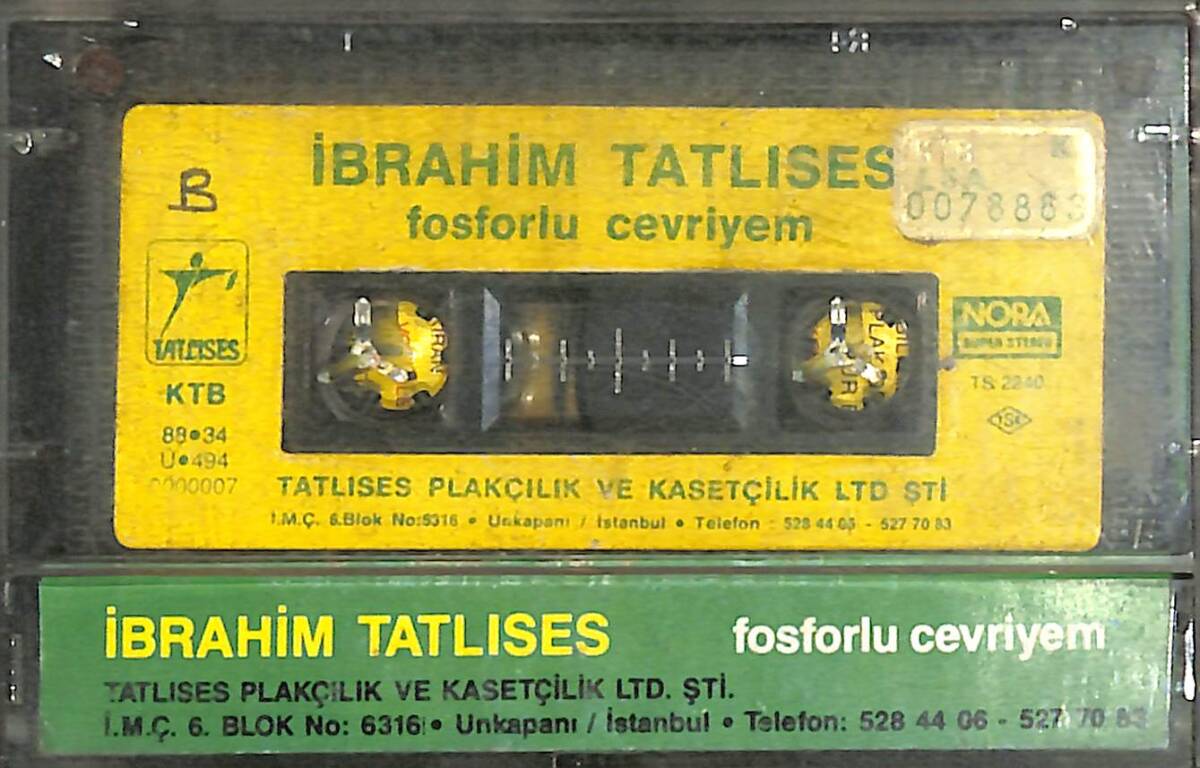 İbrahim Tatlıses - Fosforlu Cevriyem Kaset (İkinci El) KST28231 - 2