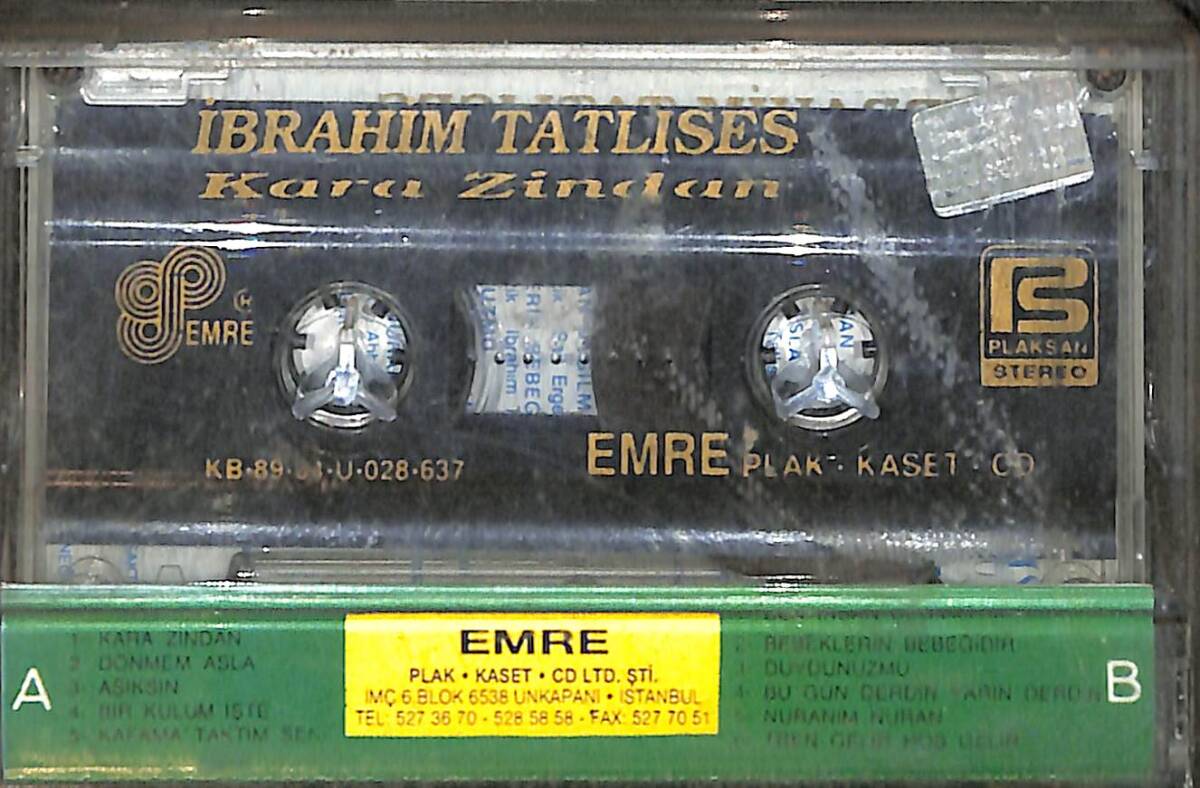 İbrahim Tatlıses - Kara Zindan Kaset (İkinci El) KST27983 - 2