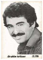 İbrahim Tatlıses Siyah-Beyaz Büyük Boy Kartpostal KRT6689 - Gökçekoleksiyon