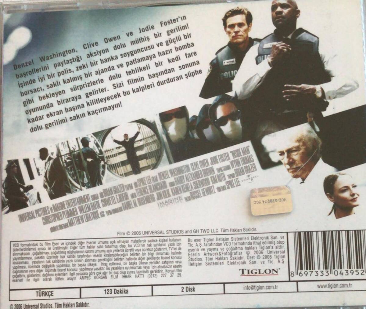 İçerideki Adam Inside Man VCD Film VCD7689 - 2