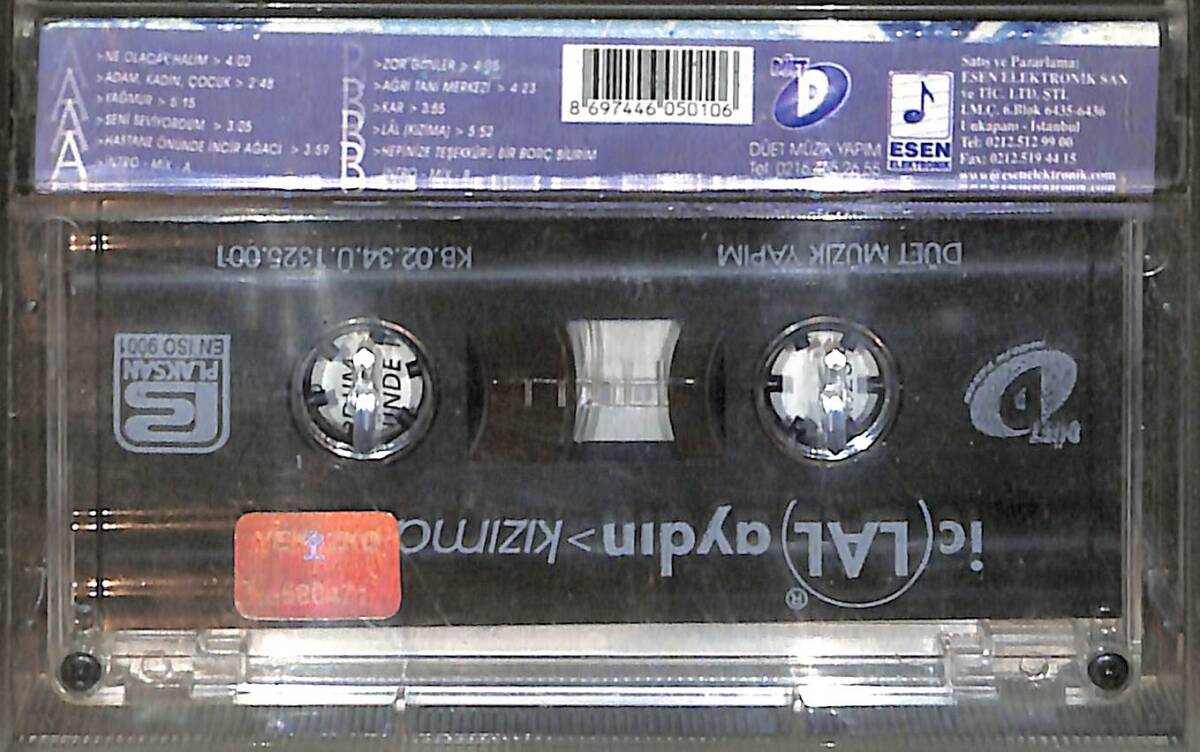 İclâl Aydın - Kızıma Kaset (İkinci El) KST26778 - 2