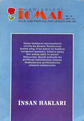 İcmal Aylık İlim Fikir Kültür Dergisi Sayı 113 Ocak 1993 NDR82856 - 1