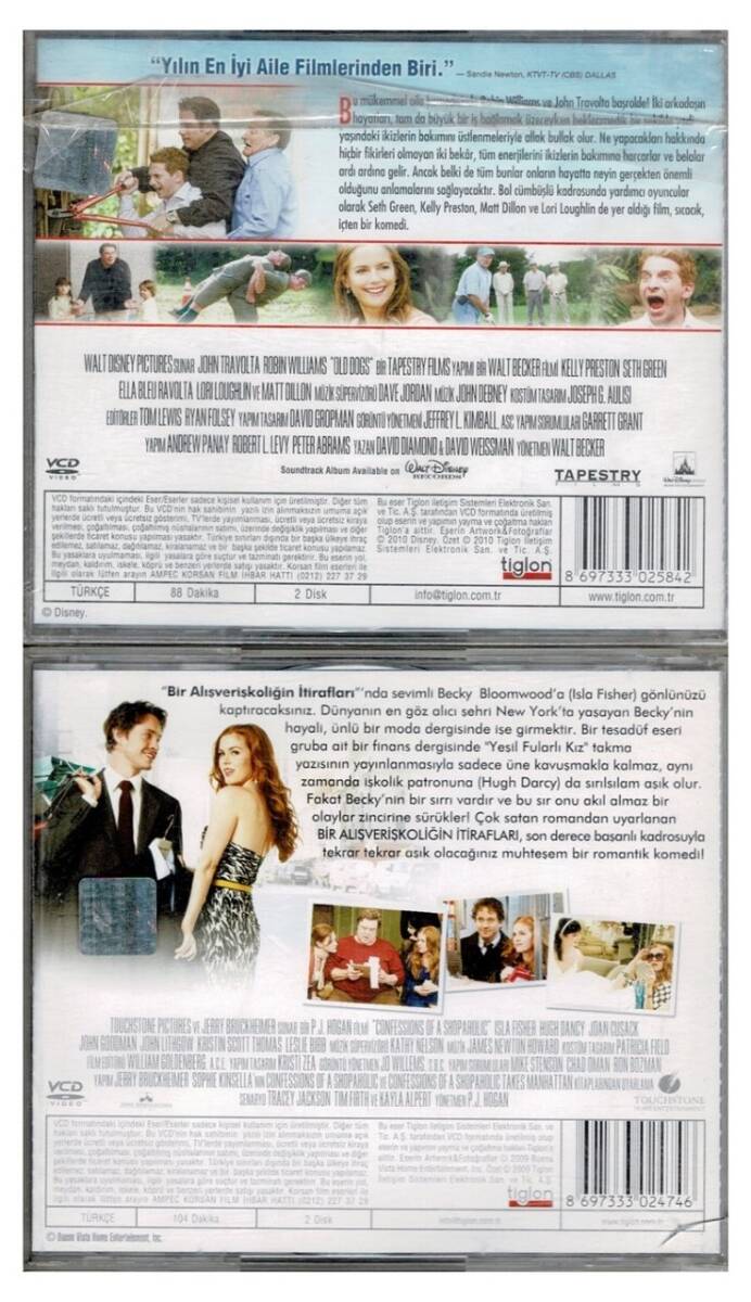 İki Babalık Bir Alışverişkoliğin İtirafları - 2 Adet VCD Film VCD870 - 2