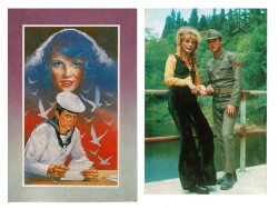 İkili Askerlik ve Özlem Temalı Kartpostal KRT7980 - Gökçekoleksiyon