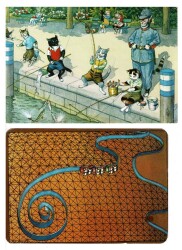 İkili Pop-Art Kartpostal KRT7644 - Gökçekoleksiyon