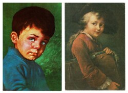 İkili Pop-Art Kartpostal KRT7647 - Gökçekoleksiyon