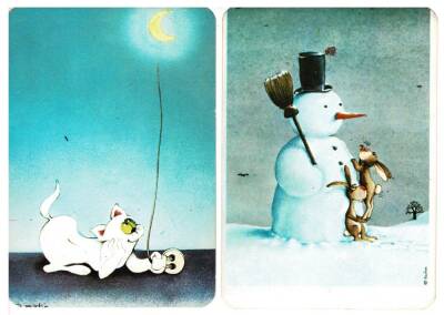 İkili Pop-Art Kartpostal KRT7951 - 1