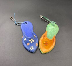 İkili Terlik Lotu Duvar Süsü Askı AOB3413 (N) - Gökçekoleksiyon