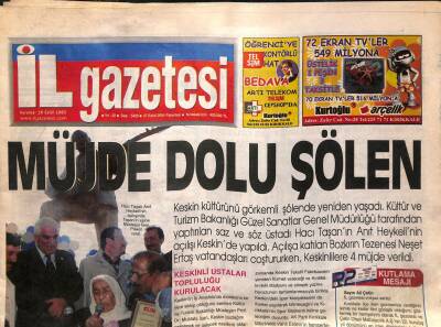 İl Gazetesi 27 Eylül 2004 - Çelik-İşe Yeni Yönetim - KESKten Hükümete Uyarı GZ122991 - 1
