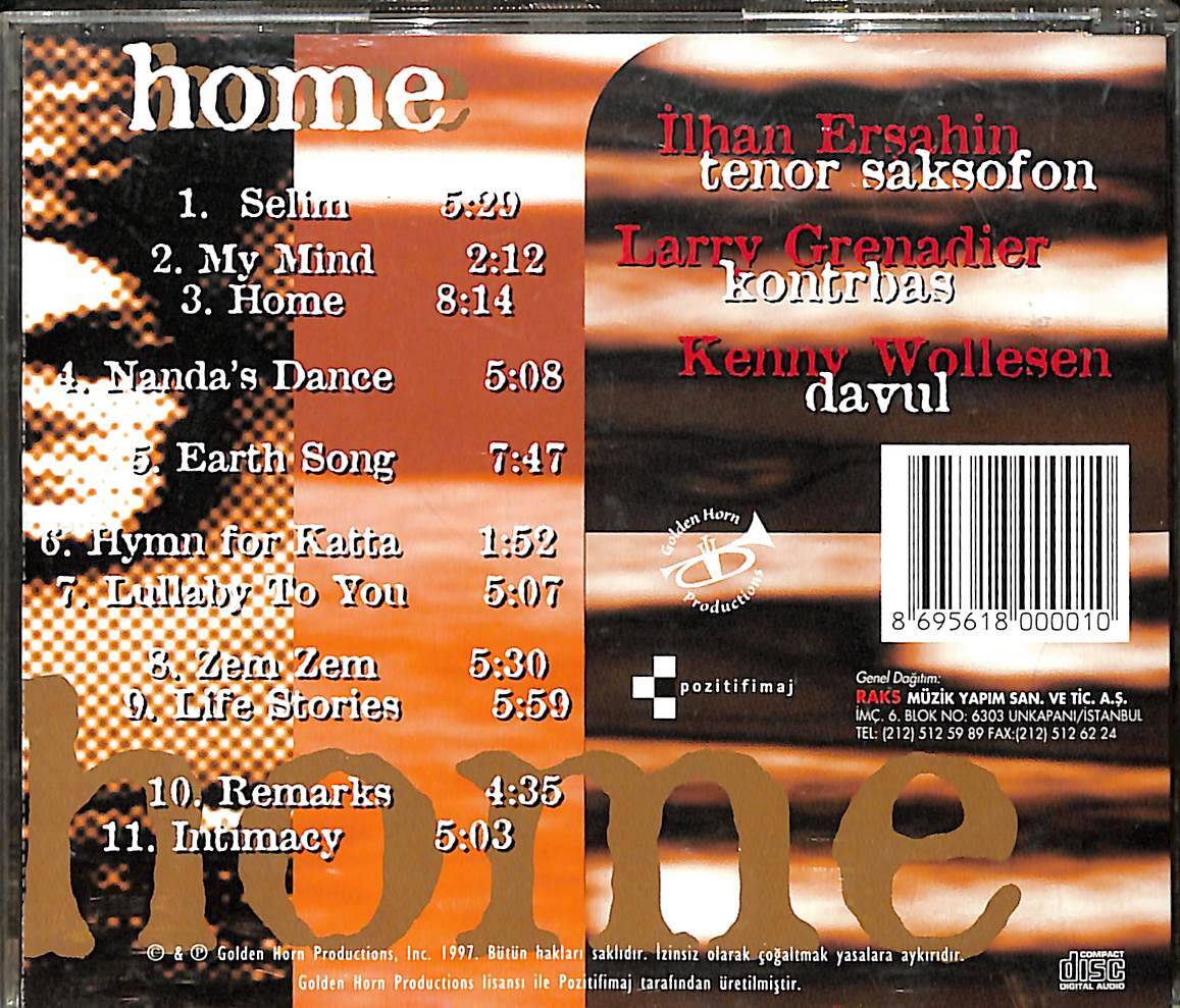 İlhan Erşahin - Home CD (İkinci El) CD5380 - 2