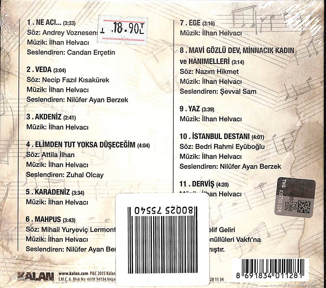 İlhan Helvacı - Elimden Tut Yoksa Düşeceğim CD (Sıfır) CD4963 - 2