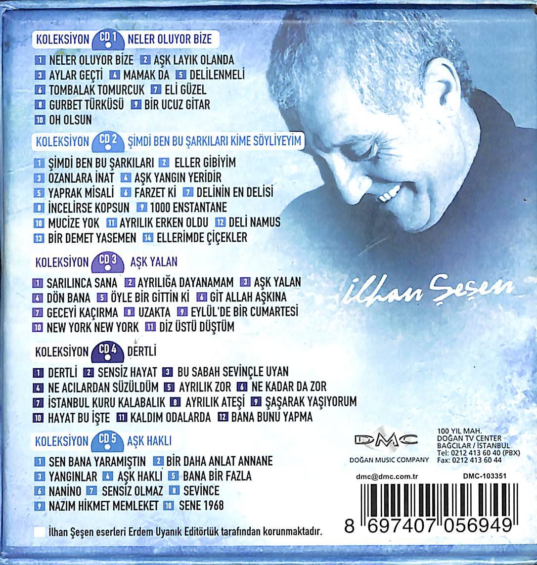 İlhan Şeşen Koleksiyon - 5 CD'de 58 Şarkı CD (İkinci El) CD4000 - 2