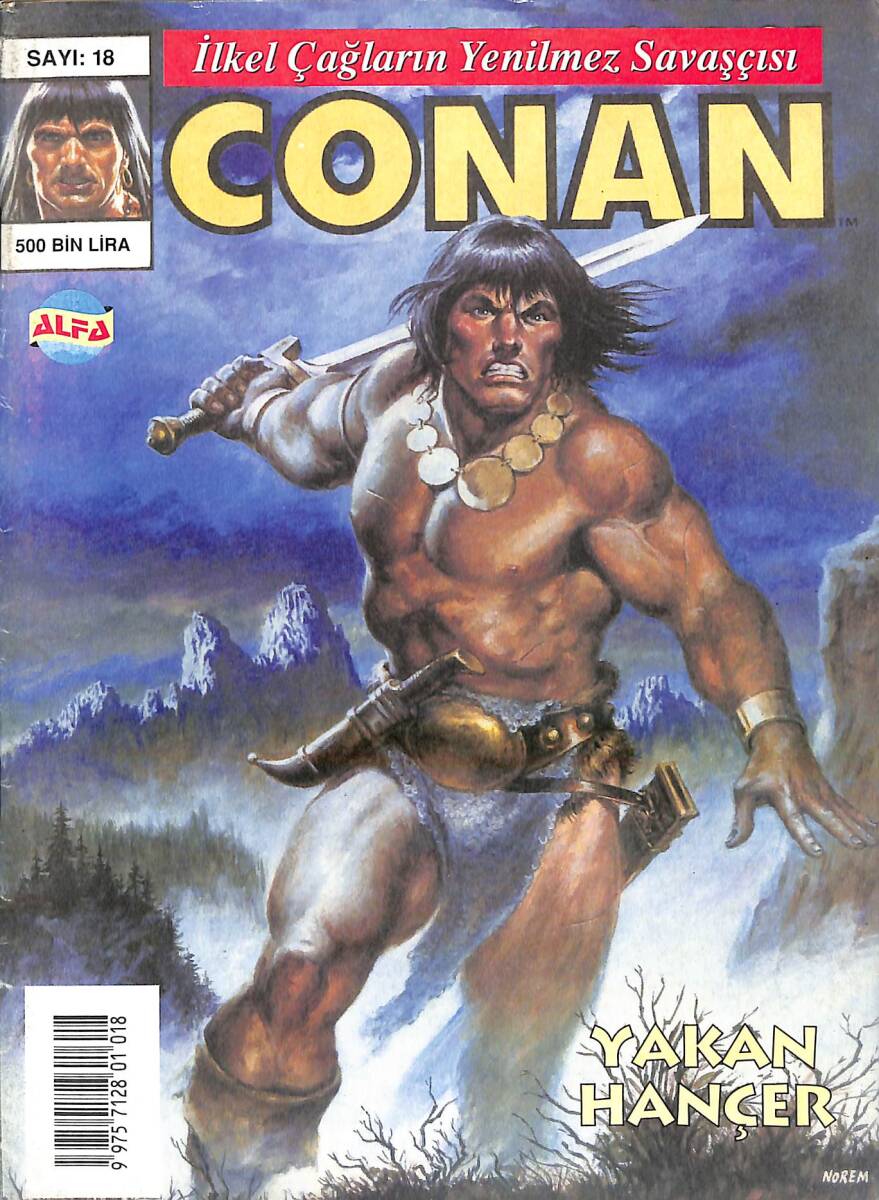 İlkel Çağların Yenilmez Savaşçısı CONAN Çizgi Roman Sayı:18 - Yakan Hançer NDR94286 - 1