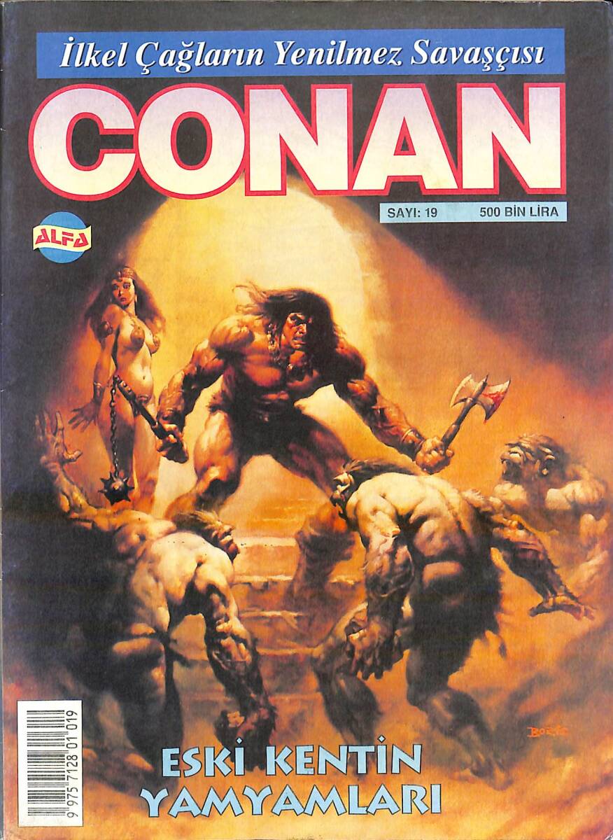 İlkel Çağların Yenilmez Savaşçısı CONAN Çizgi Roman Sayı:19 - Eski Kentin Yamyamları NDR94285 - 1