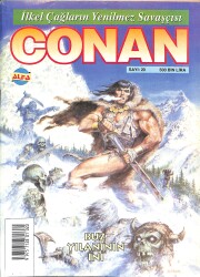 İlkel Çağların Yenilmez Savaşçısı CONAN Çizgi Roman Sayı:20 - Buz Yılanının İni (16-30 Nisan 2000) NDR88326 - Gökçekoleksiyon