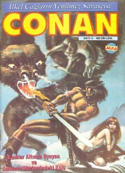 İlkel Çağların Yenilmez Savaşçısı CONAN Çizgi Roman Sayı:5 - Kumlar Altında Uyuyan ve Zamanın Merkezindeki Kale NDR88327 - Gökçekoleksiyon