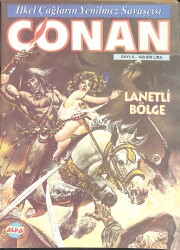 İlkel Çağların Yenilmez Savaşçısı CONAN Çizgi Roman Sayı:6 - Lanetli Bölge (1-15 Ekim 1999) NDR88328 - Gökçekoleksiyon