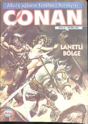 İlkel Çağların Yenilmez Savaşçısı CONAN Çizgi Roman Sayı:6 - Lanetli Bölge (1-15 Ekim 1999) NDR88338 - Gökçekoleksiyon