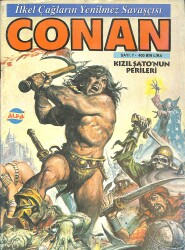 İlkel Çağların Yenilmez Savaşçısı CONAN Çizgi Roman Sayı:7 - Kızıl Şato'nun Perileri NDR88329 - Gökçekoleksiyon