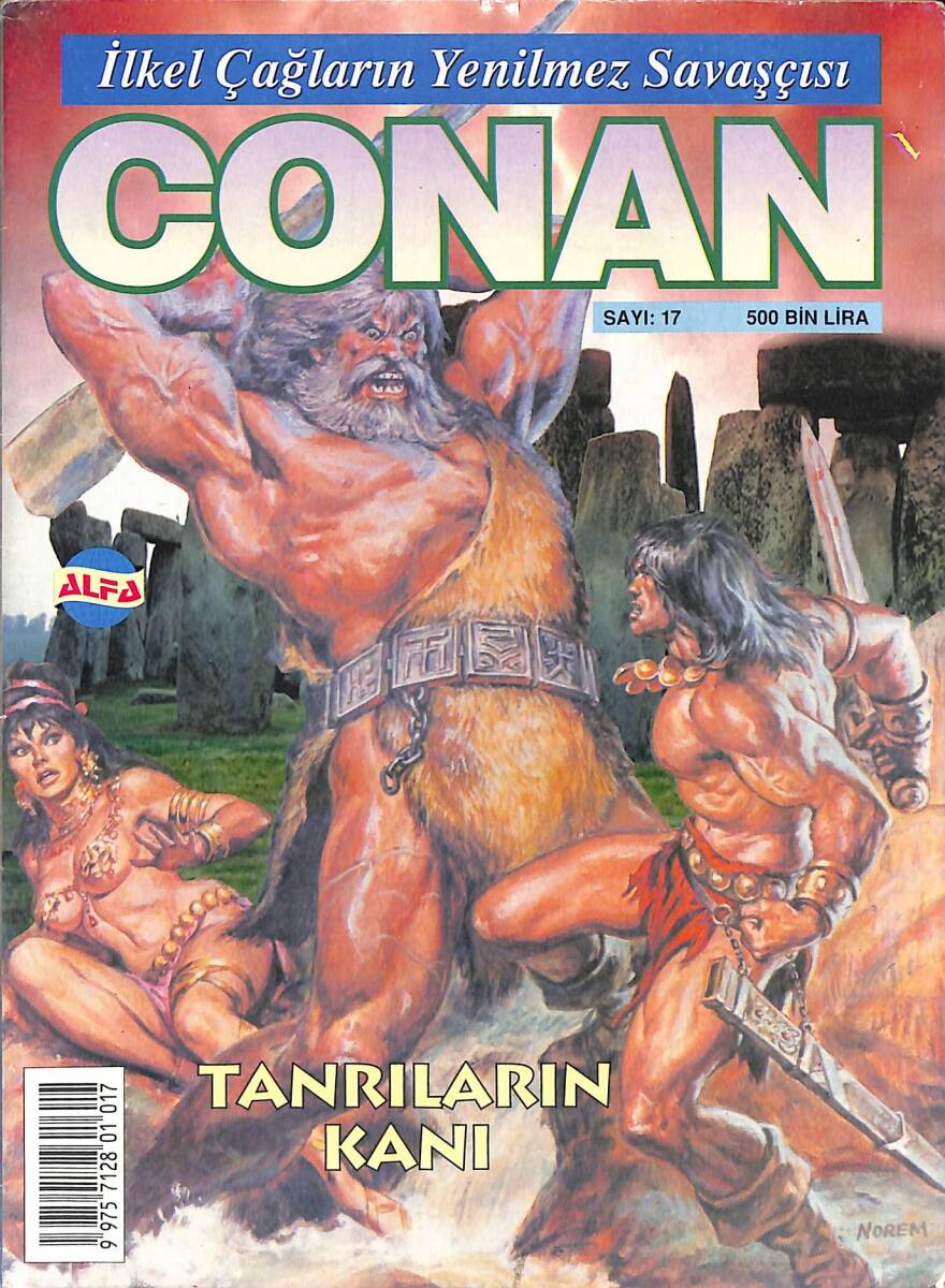 İlkel Çağların Yenilmez Savaşçısı Conan Sayı : 17 - Tanrıların Kanı NDR94287 - 1