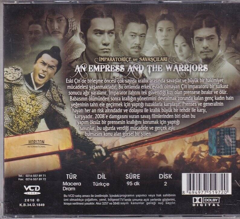 İmparatoriçe Ve Savaşçıları VCD Film VCD9158 - 2