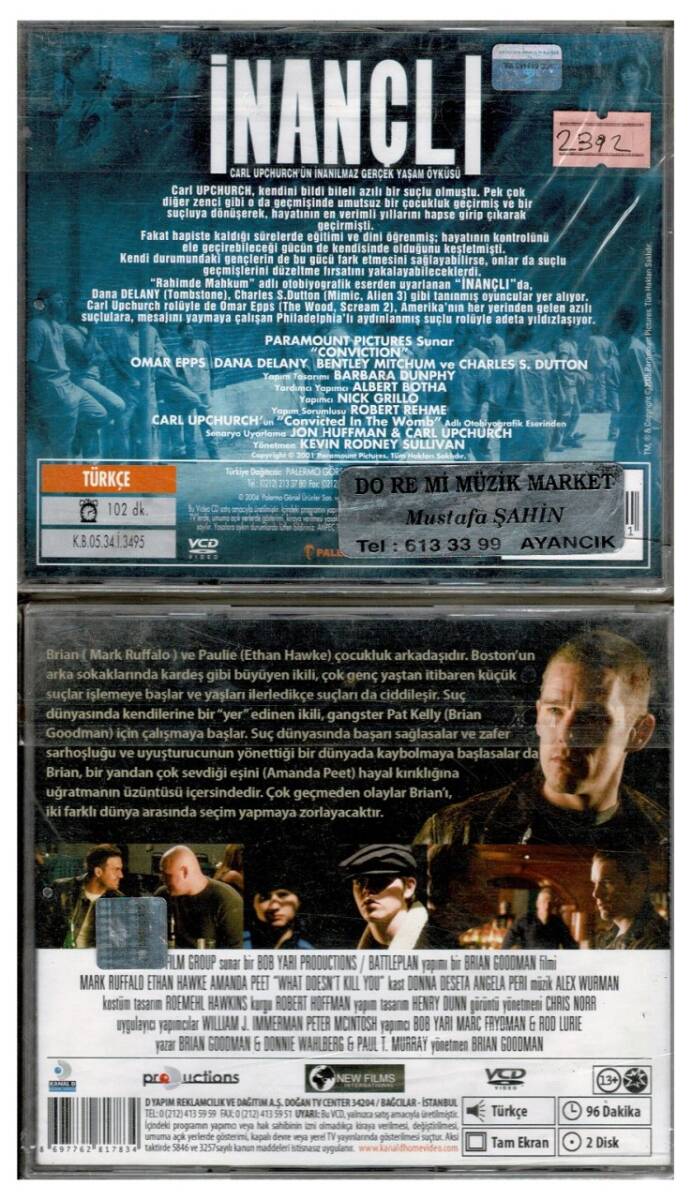 İnançlı Suç Ağı - 2 Adet VCD Film VCD996 - 2
