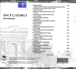 İnci Çayırlı - Birtanem - CD Müzik (108) CD3278 - 4