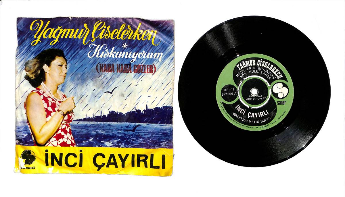 İnci Çayırlı – Yağmur Çiselerken & Kıskanıyorum 45'lik Plak (10/8) PLK27318 - 1