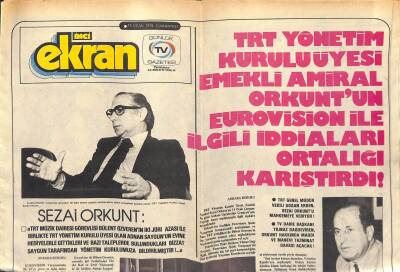 İnci Ekran Gazetesi 14 Ocak 1978 - Sezai Orkunt, Sezen Aksu, Perihan Kutman, Sevda Çınarı Çizgiroman GZ122627 - 1