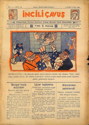 İNCİLİ ÇAVUŞ DERGİSİ 9 Şubat 1945 SAYI29 (İlk Baskı Orijinal - Ciltten Çıkma Değildir) NDR66848 - 1