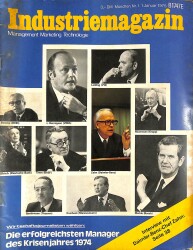 Industriemagazin 1 Januar 1975 - Die Erfolgreichsten Manager Der Krisenjahres 1974 NDR77481 - Gökçekoleksiyon